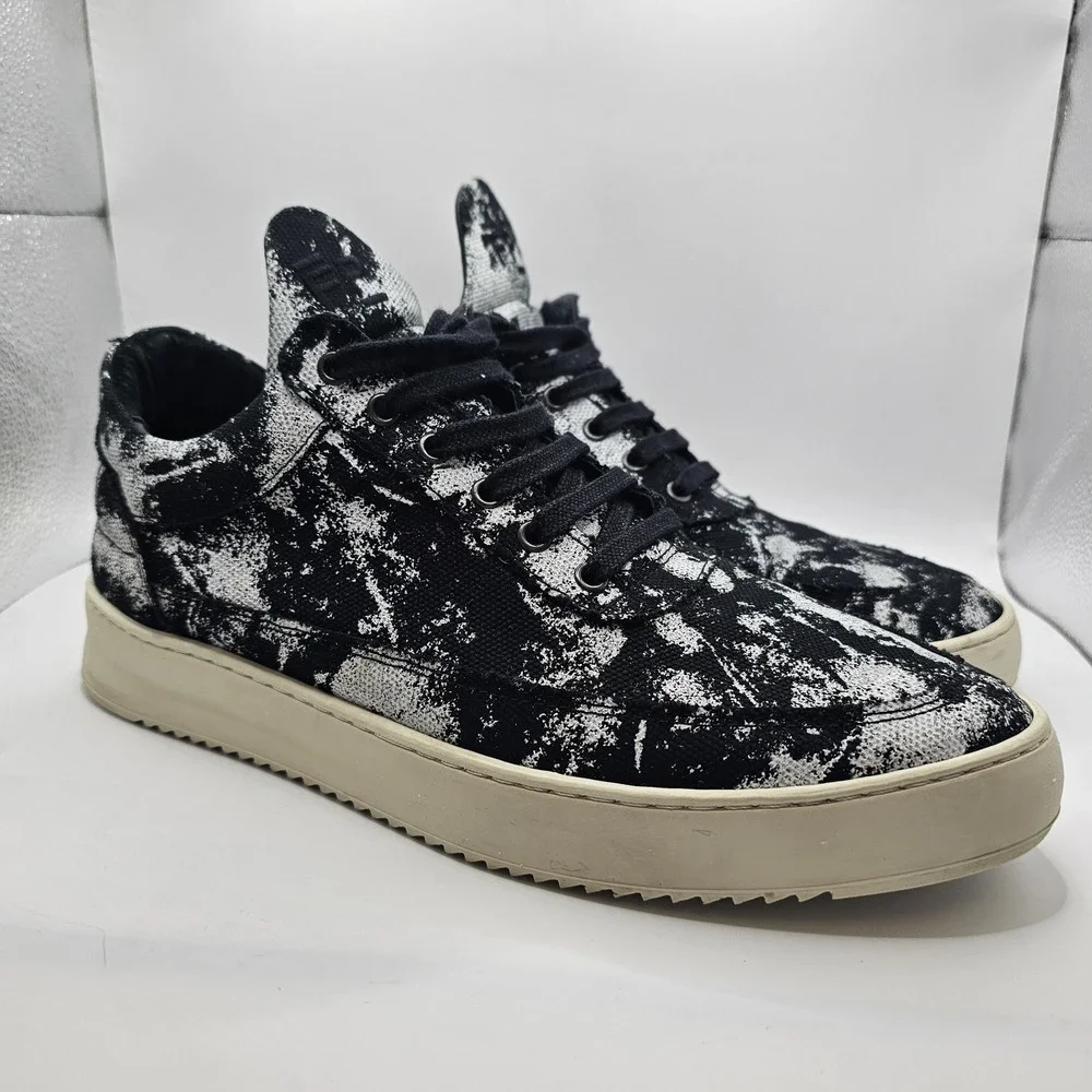 Filling Pieces Low Mondo Ripple Stroke Black Mens 11
